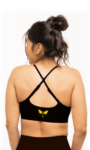 Streets Black Sports Bra
